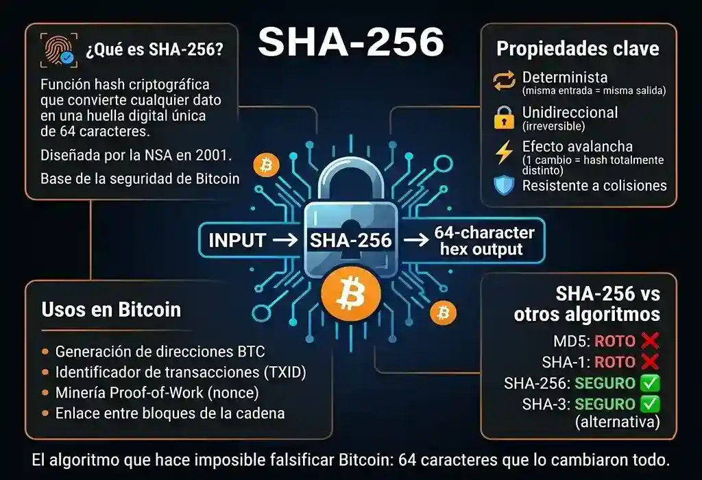 infograf&iacute;a conceptual de sha-256