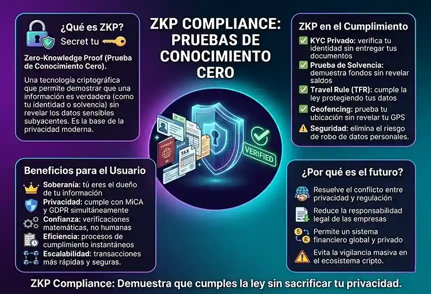 infograf&iacute;a conceptual del t&eacute;rmino ZKP Compliance