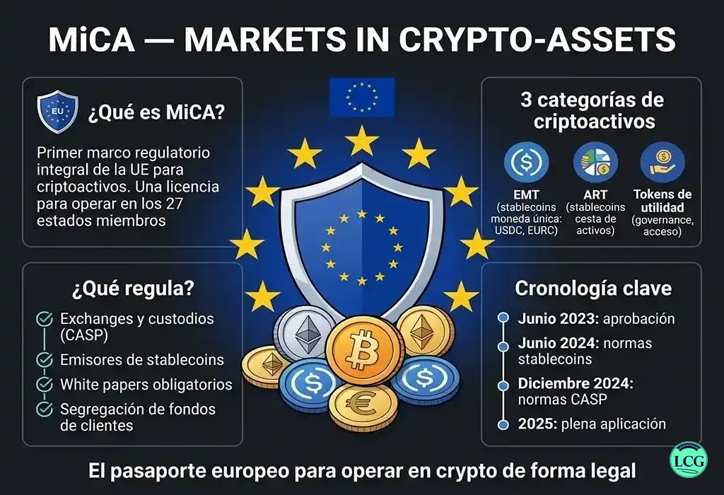 Infograf&iacute;a explicativa sobre Mica en blockchain y crypto