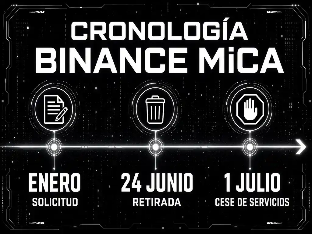 cronolog&iacute;a de la licencia binance - mica