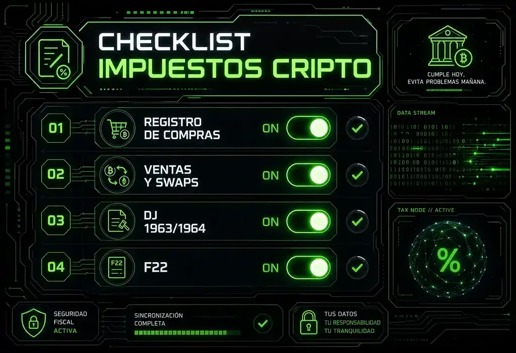 check list declaracion impuestos crypto en chile
