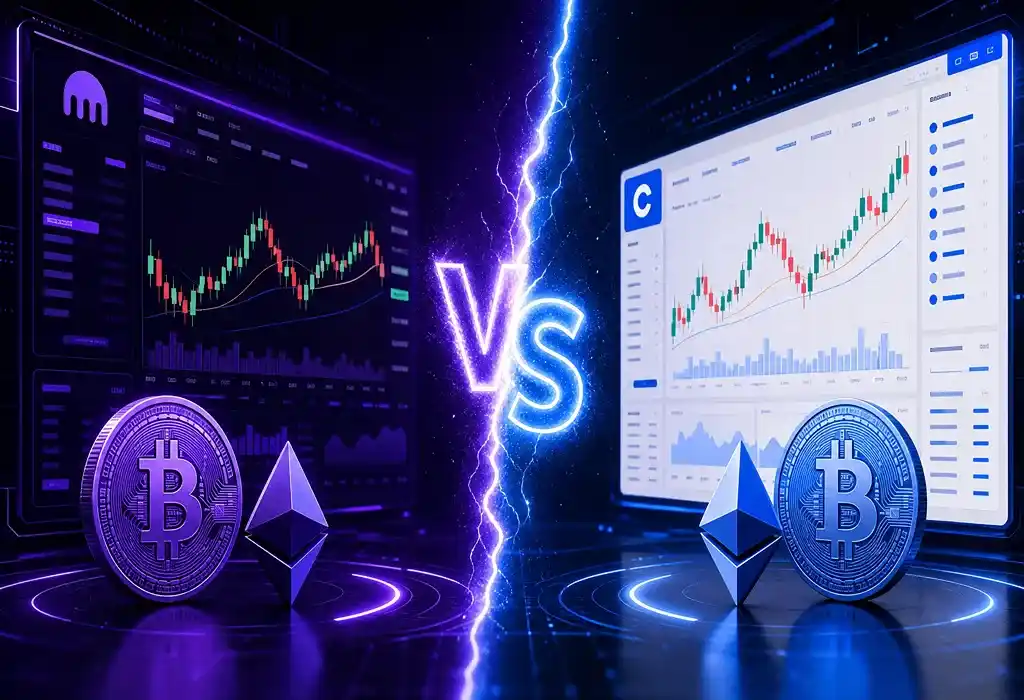 imagen portada comparativa kraken vs coinbase